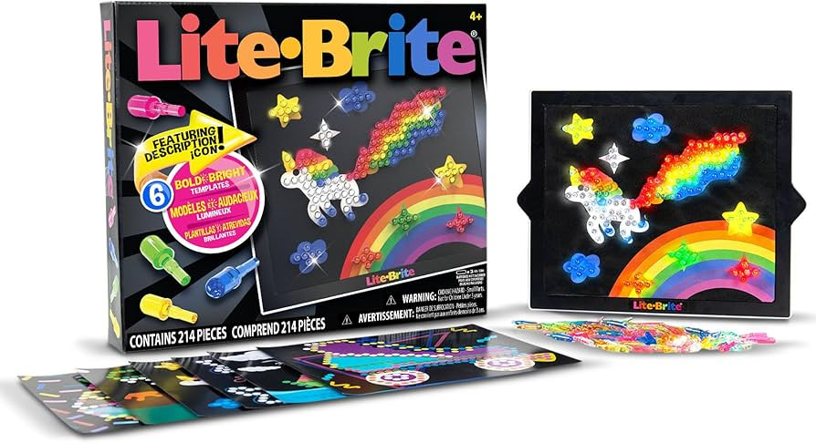 Lite Brite Classic, Favorite Retro Toy - Create Art with Light, STEM, Educational Learning, Holid... | Amazon (US)