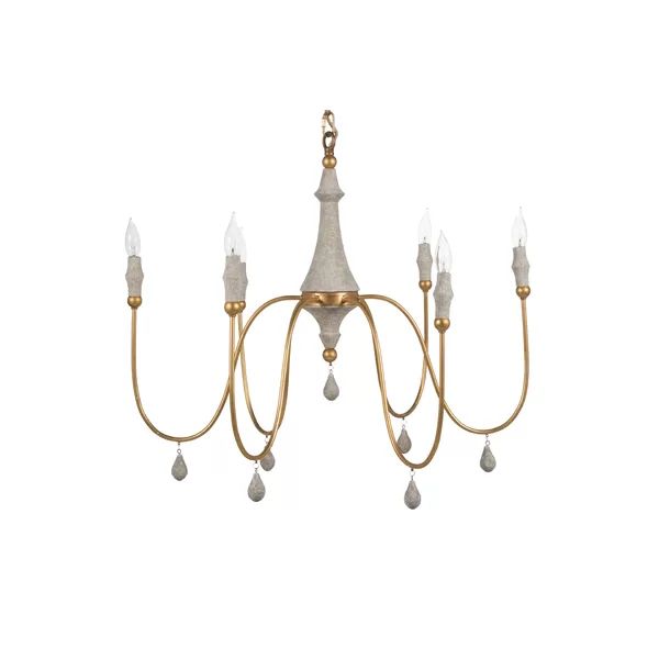 Clay 6-Light Candle Style Classic / Traditional Chandelier | Wayfair North America