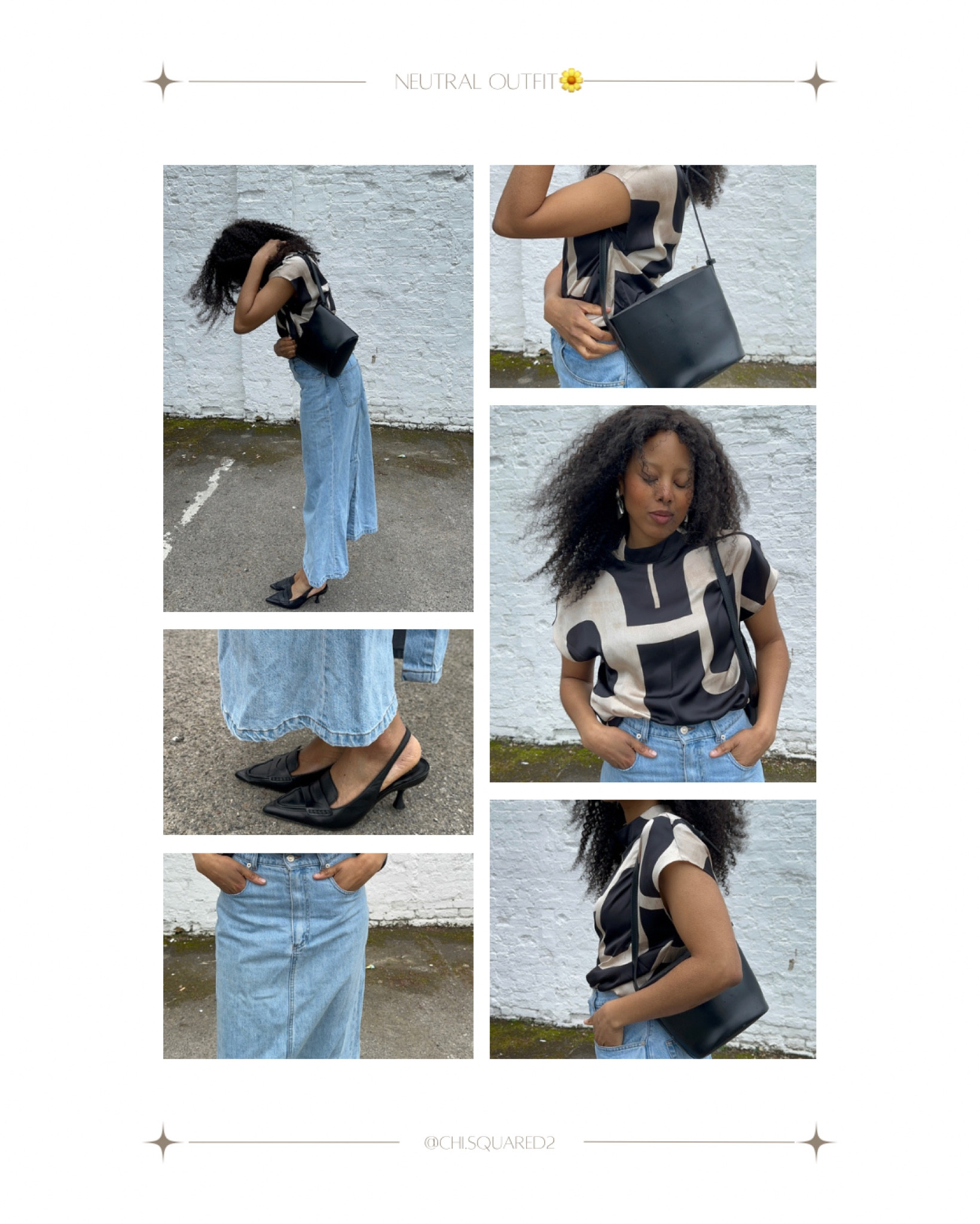 Neutral Spring Outfit. 
Black, White 🖤🤍 & denim 💙

#LTKstyletip #LTKunder50 #LTKeurope