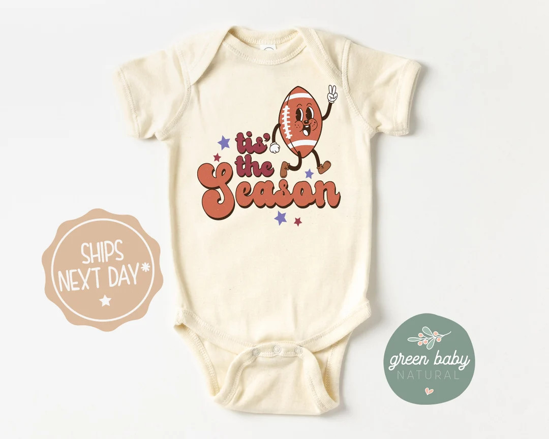 Football 'tis the Season Onesie® Retro Fall Bodysuit - Etsy | Etsy (US)