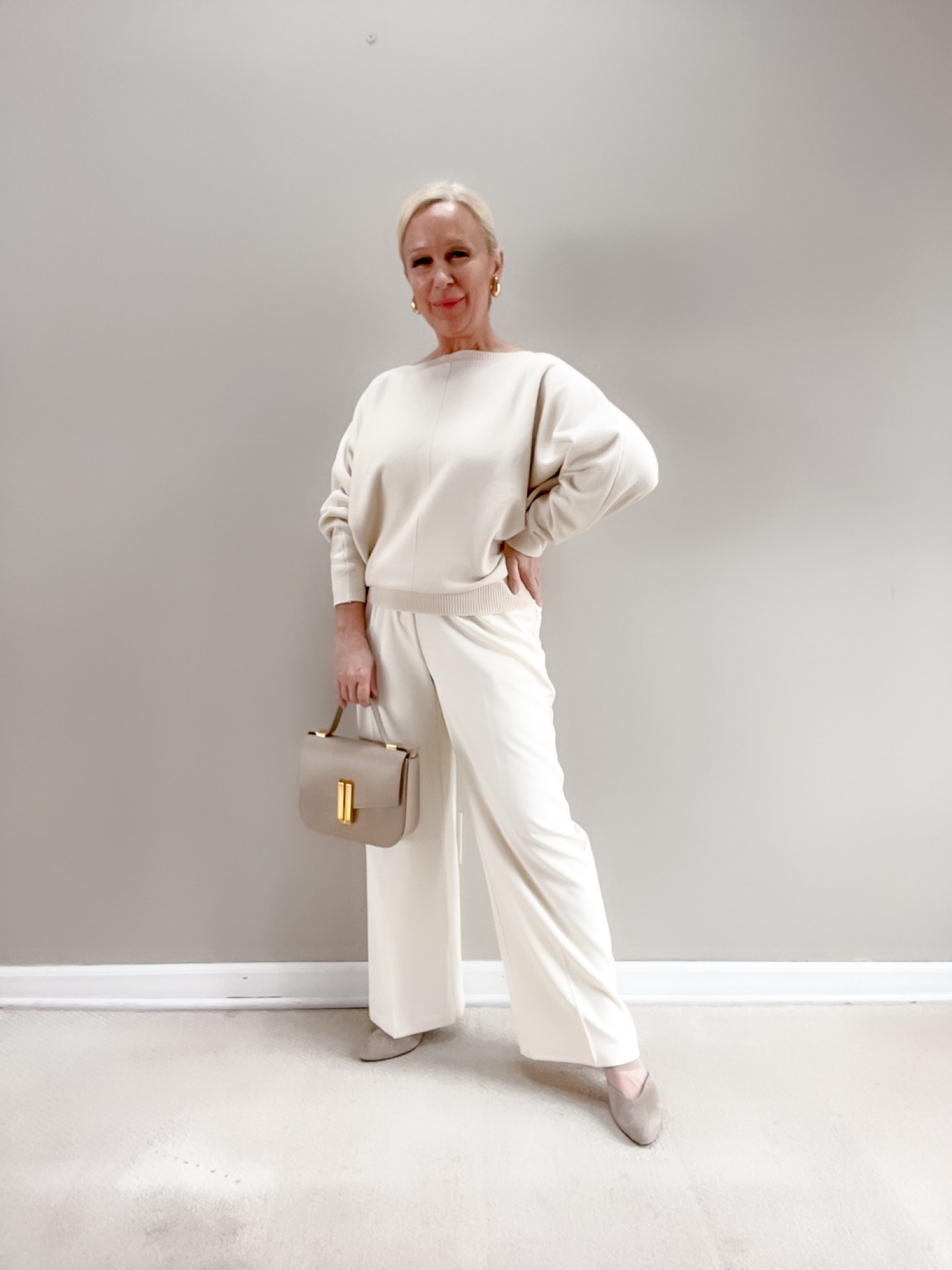 Amazon ivory dolman sweater is the most versatile piece in my wardrobe. Here I have styled it with ivory trousers  

#LTKfindsunder50 #LTKover40 #LTKSeasonal