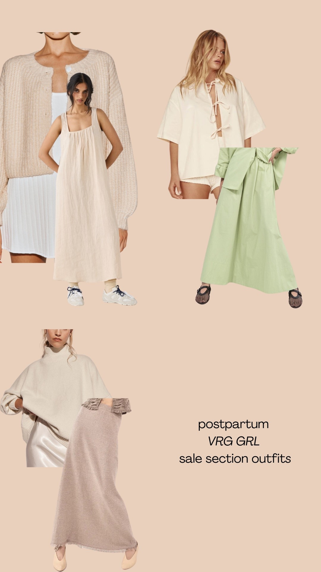 POSTPARTUM OUTFITS. From the VRG GRL sale section. 

#LTKaustralia #LTKmaternity #LTKstyletip