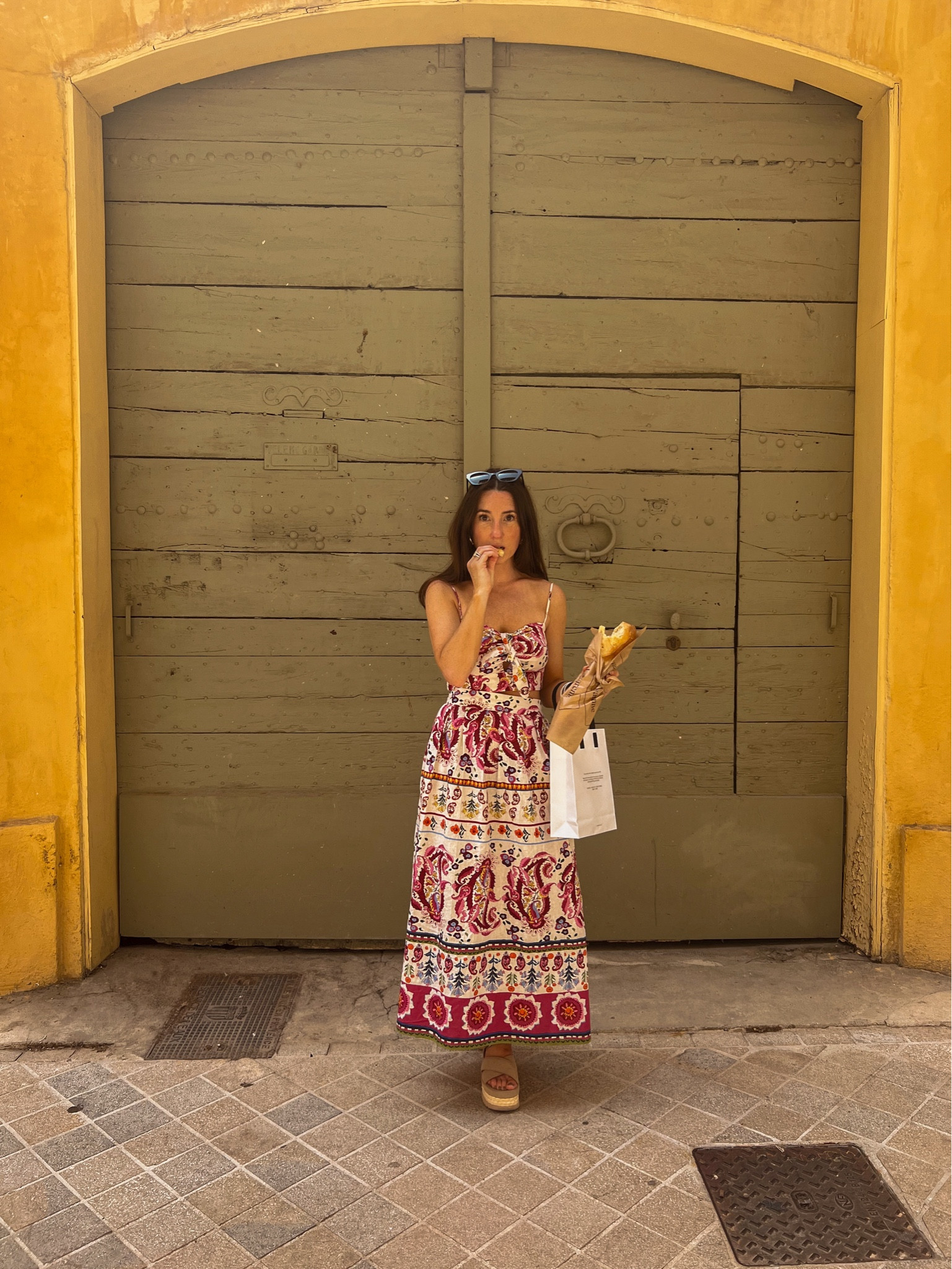 Caught bread handed walking around France 🥖 these Ugg sandals are so cushiony and comfortable for walking around. I’m linking the similar version to these that’s a bit more flat as an option depending on your shoe/ platform preference! Also linking outfit options! 

#LTKStyleTip #LTKShoeCrush