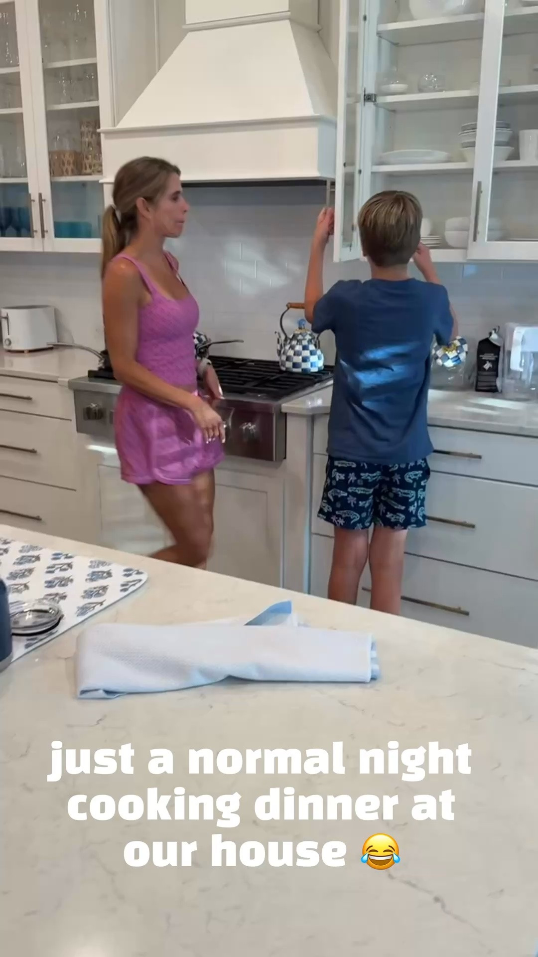 Just a normal night cooking dinner. Our kitchen is definitely for dining 🤣 my poor kids!! 
This set is 30% off right now!

#LTKmomlife #LTKSaleAlert #LTKActive