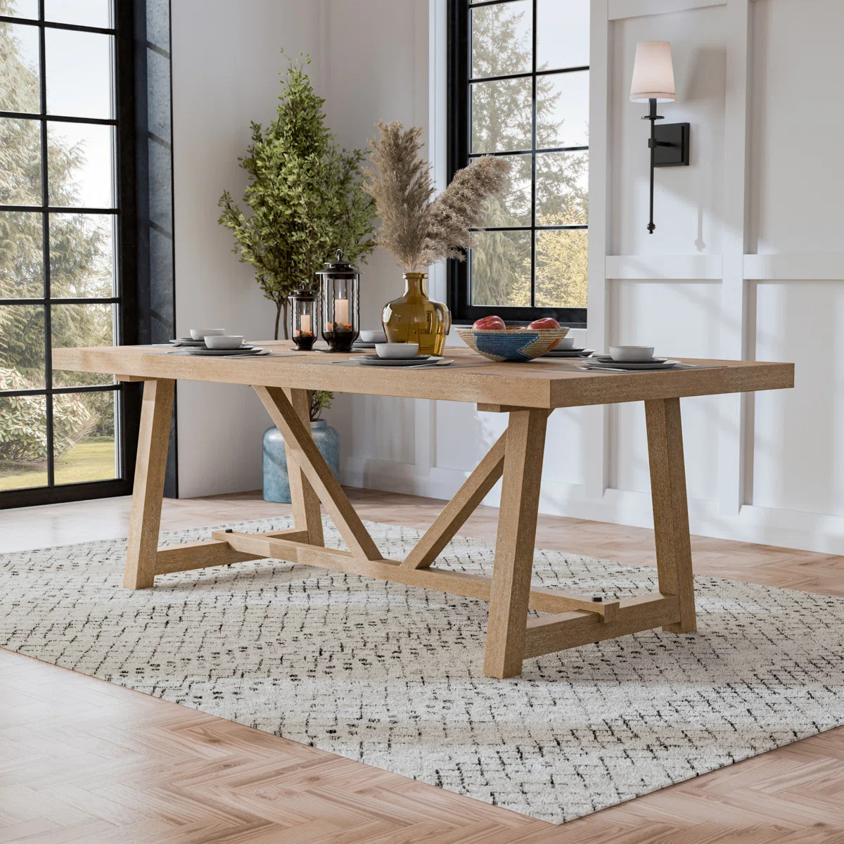 Oldbury Trestle Base Dining Table | Wayfair North America