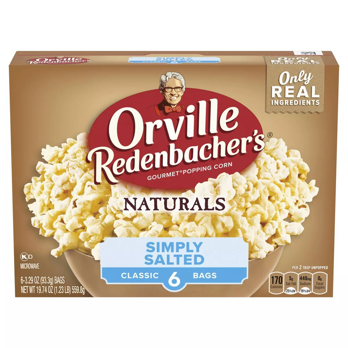 Orville Redenbacher's Natural Simply Salted Microwave Popcorn - 6ct | Target