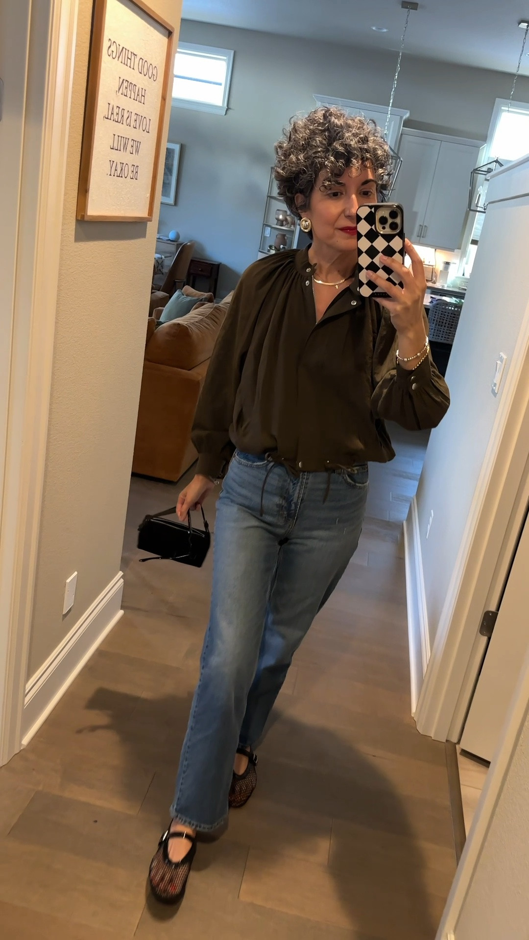 Saturday Night OOTD - wearing XS in jacket, 4 in jeans and 9.5 in shoes

#LTKootd