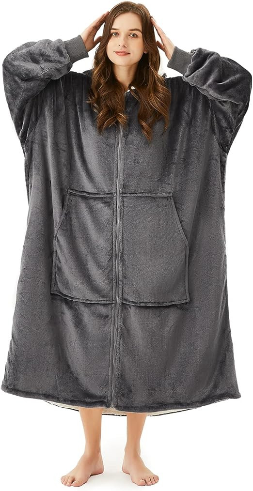 JOYWOO Oversized Wearable Blanket Hoodie, Hoodie Sweatshirt Blanket for Adults Women Men, Gift, C... | Amazon (US)