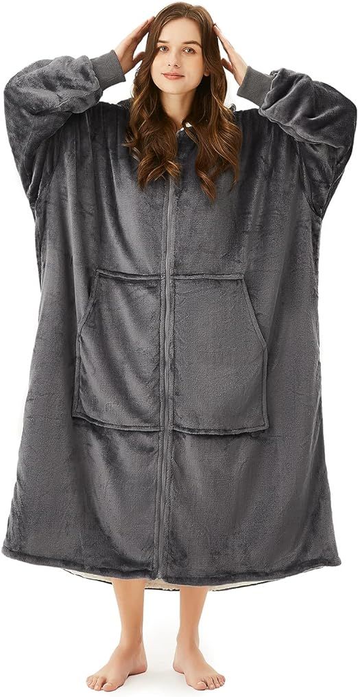JOYWOO Oversized Wearable Blanket Hoodie, Hoodie Sweatshirt Blanket for Adults Women Men, Gift, C... | Amazon (US)