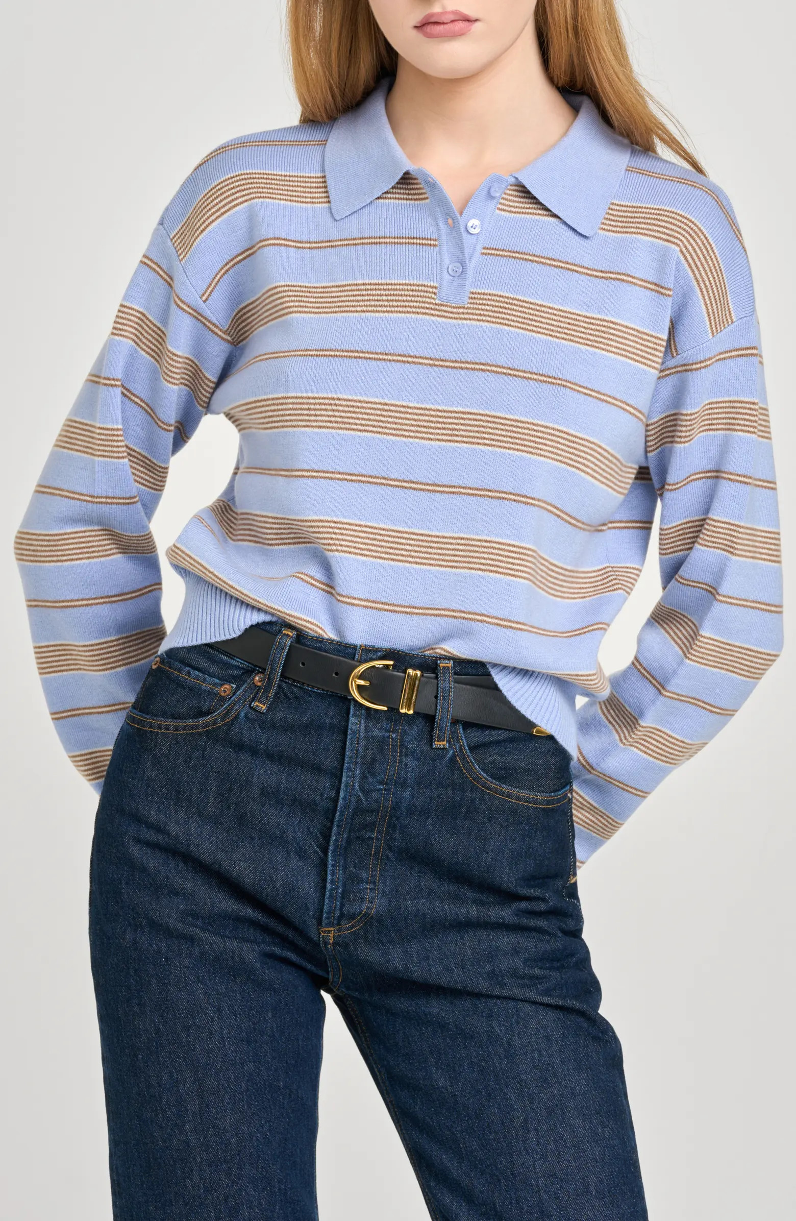 Carter Stripe Polo Sweater | Nordstrom
