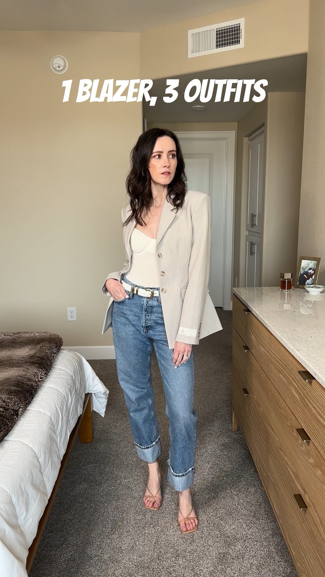 From the office to happy hour & date night, this blazer can do it all 👏🏻 which outfit is your fave?! 

Wearing a size 2 in the blazer 

#LTKWatchNow #LTKSpringSale #LTKSeasonal