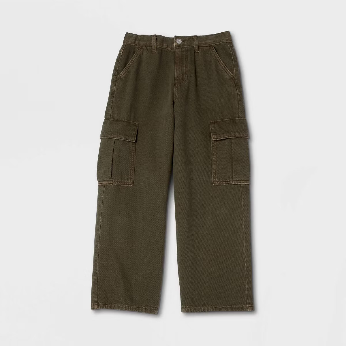 Boys' Baggy Fit Cargo Pants - Cat & Jack™ Light Wash 12 | Target
