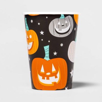 10ct Halloween Pumpkin Disposable Cup - 12 fl oz - Hyde & EEK! Boutique™ | Target