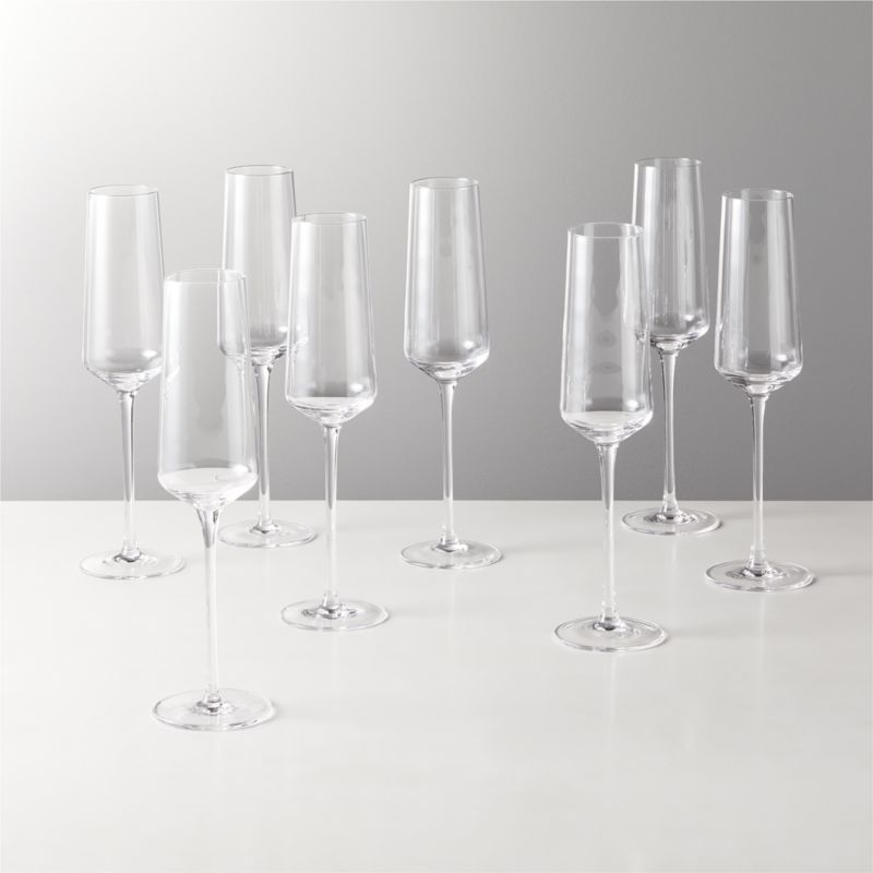Muse Champagne Flute Set of 8 | CB2 | CB2