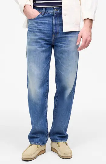 Madewell The 1991 Loose Straight Leg Jeans in Carson Wash at Nordstrom Rack, Size 31 X 32 | Nordstrom Rack