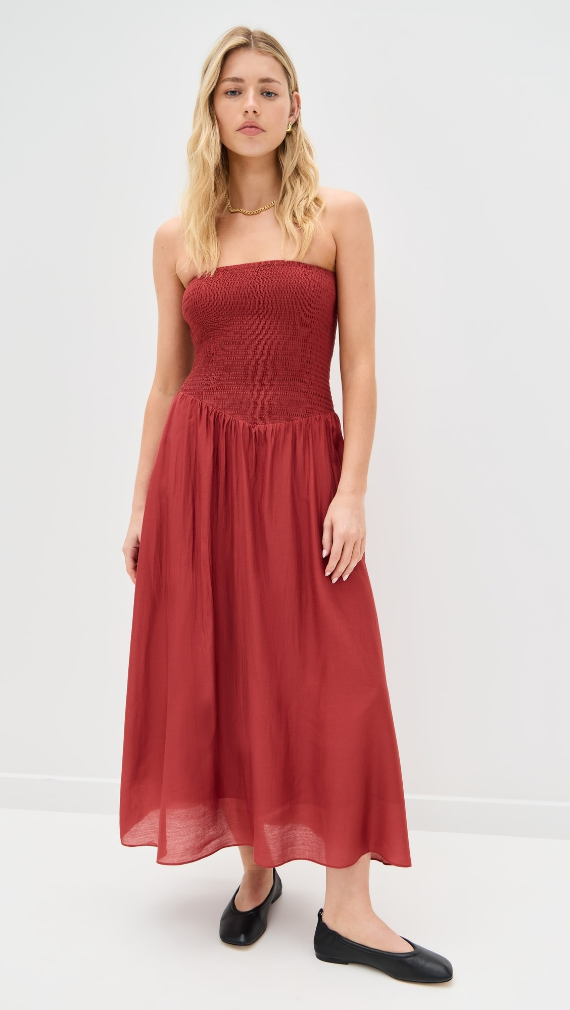 Smocked Strapless Dress | Shopbop