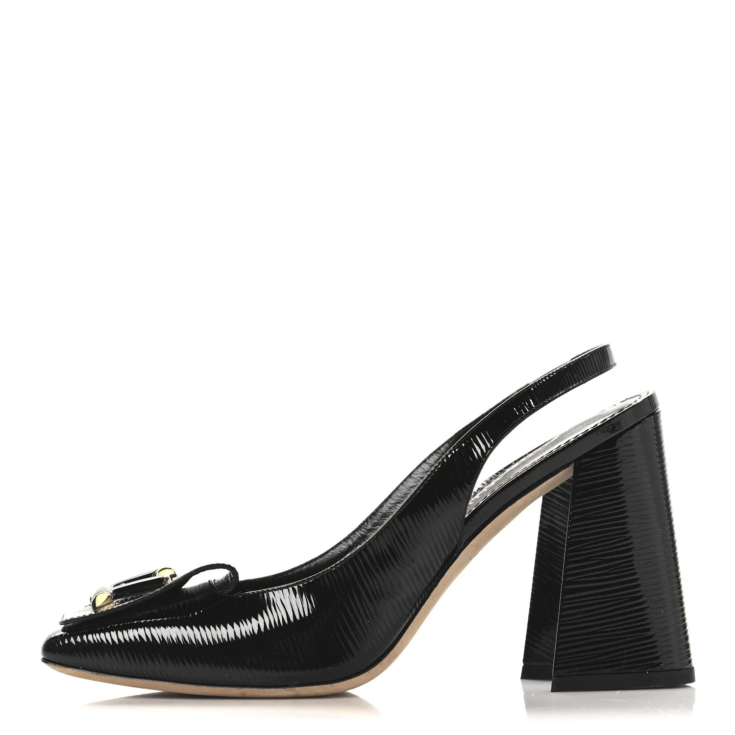 Electric Epi Shake Slingback Pumps 38 Black | FASHIONPHILE (US)