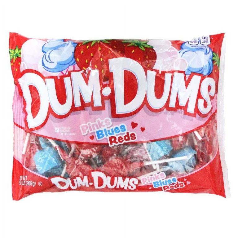 Dum Dum's Pinks Blues Reds 9.5 oz. Bag - Walmart.com | Walmart (US)