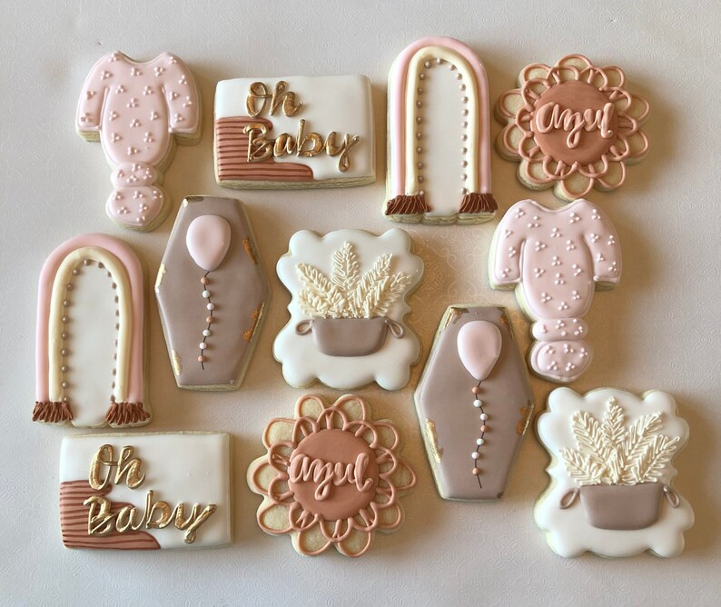 Boho Sugar Cookies Modern Boho Rainbow Neutral Boho | Etsy | Etsy (US)