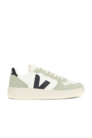 Veja V-10 Sneaker in Pure & Black & Clay from Revolve.com | Revolve Clothing (Global)