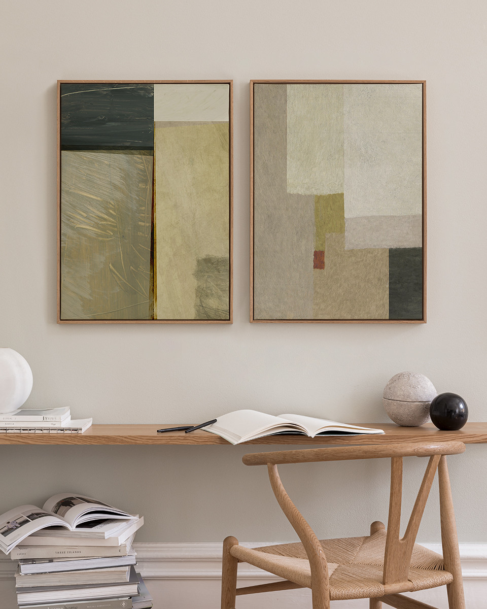 Squared Abstract Canvas Duo | Desenio