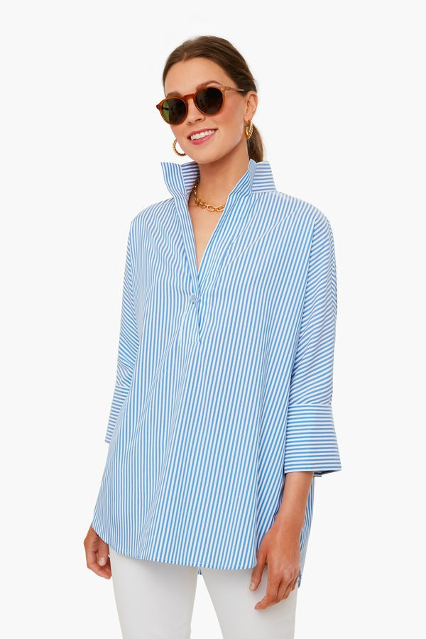 Blue Stripe Willow Blouse | Tuckernuck (US)