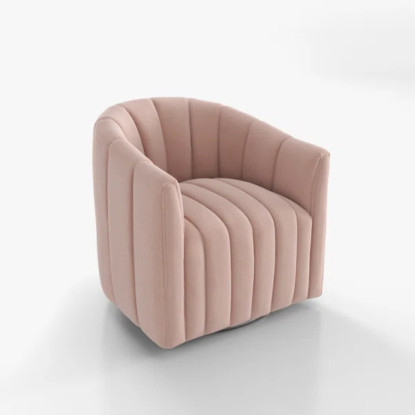 Annelotte Velvet Swivel Barrel Chair | Wayfair North America
