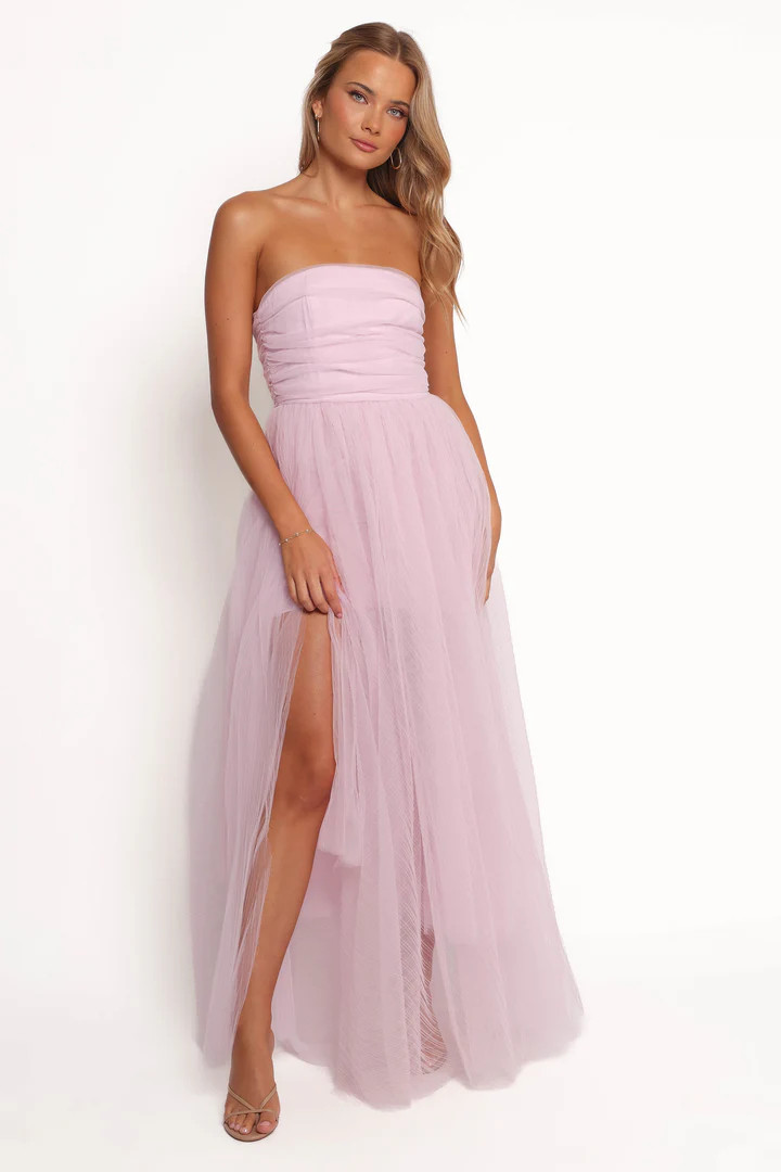 Anabella Strapless Maxi Dress - Pale Pink | Petal & Pup (US)