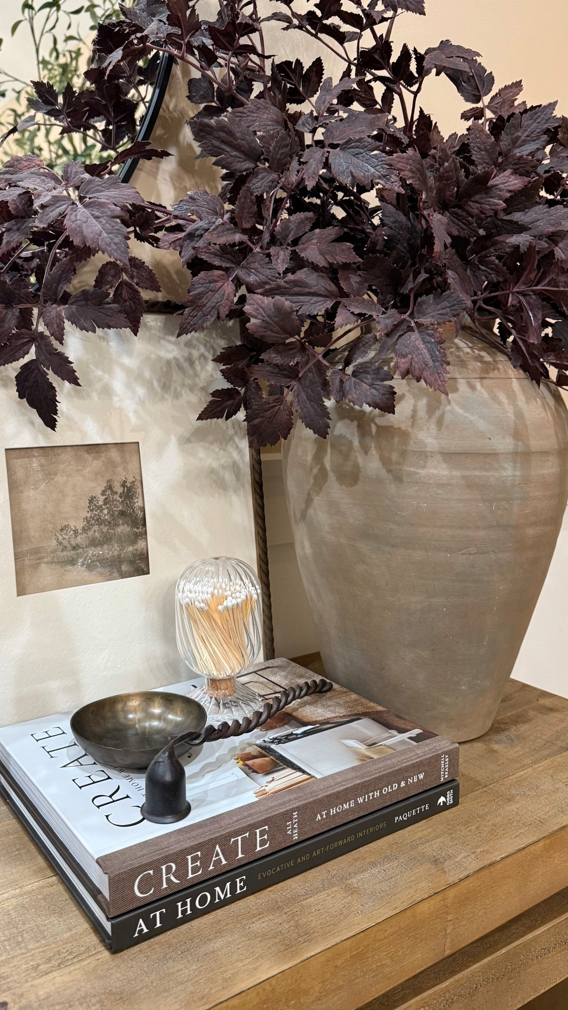 💥 Back In Stock. Framed Artwork 💥

This cozy little moment is all about simple, elevated styling — a soft neutral vase with deep plum foliage, layered coffee table books, and a few collected accents that instantly make a space feel warm and intentional. I love how adding just one sculptural stem arrangement can bring so much texture and mood to a console or tabletop.

Follow @farmtotablecreations on Instagram for more everyday home styling + cozy decor finds.

#homedecor #neutraldecor #cozyhome #consoledecor #tabletoptstyling #decorinspo #vasedecor #coffeeetablebooks #shelfstyling #livingroomdecor #entrywaydecor #modernhome #affordablehomefinds #amazonhome #amazonfinds #homeaccessories #interiordecor #styledhome #simpledecor #seasonaldecor #warmneutraltones




#LTKSaleAlert #LTKHome