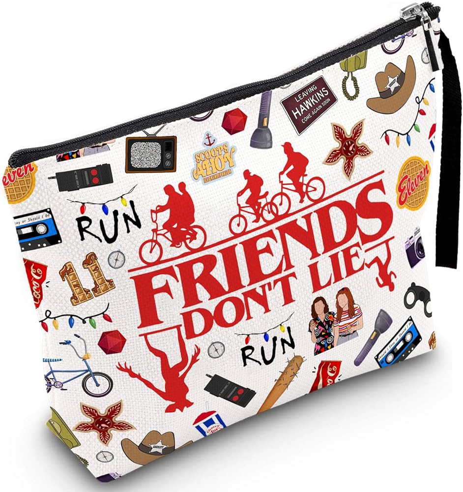 Friendship Makeup Bag Cool Thing Merch Gifts Inspirational Quote Cosmetic Pouch Friend Merchandis... | Amazon (US)