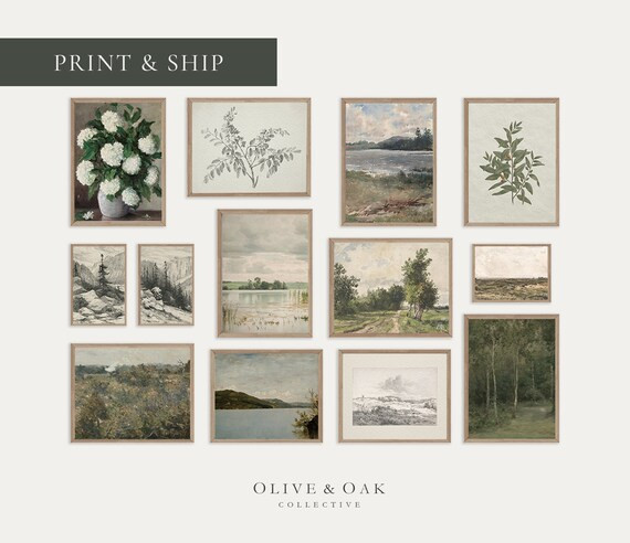 French Country Gallery Wall Set of Prints / MAILED PRINTS / - Etsy | Etsy (US)