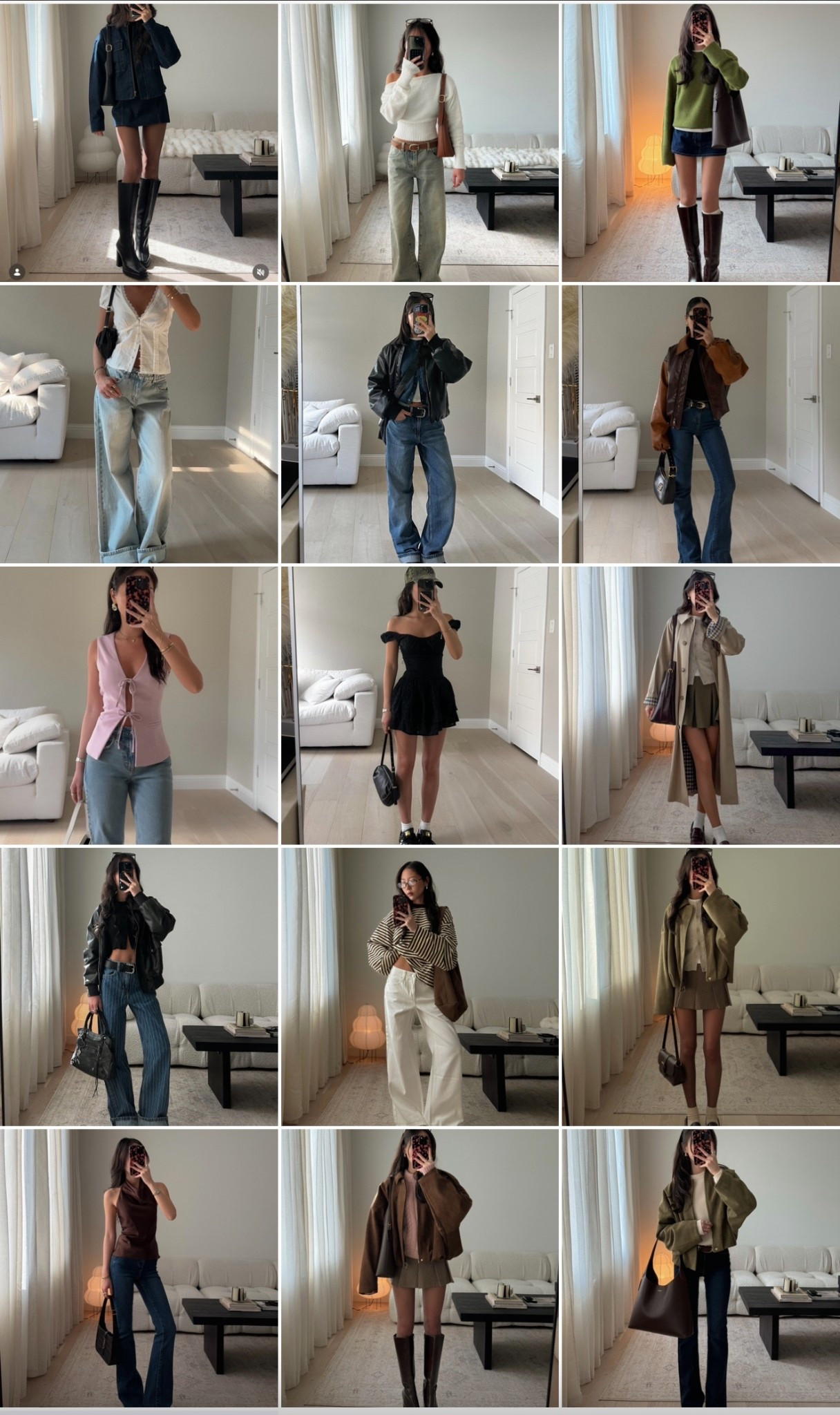 outfit details from my 2025 recap 

sizing ref: 
abercrombie items are XXS
edikted: XS
h&m: US 0
zara jackets: S
sezane: US 0

#LTKootd