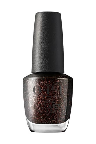OPI Nail Lacquer Grunge Queen | Semi-Sheer Dark Red-Copper Shimmer Neutral Crème Chip Resistant Nail Polish | What's Your Mani-tude | Fall 2025 | Amazon (US)