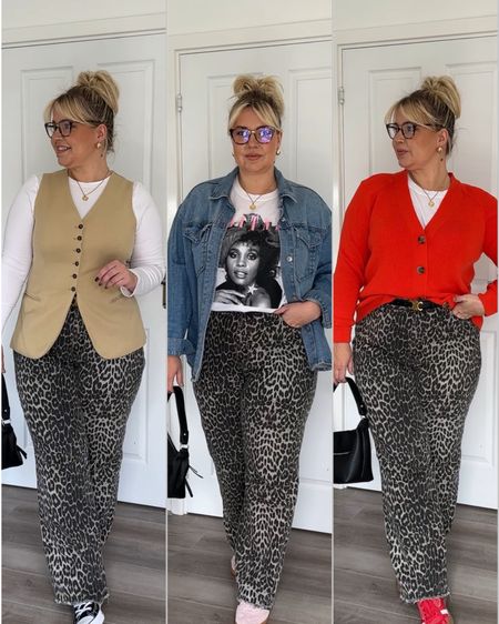 Jeans size 18
Leopard print trousers/jeans 

#LTKstyletip