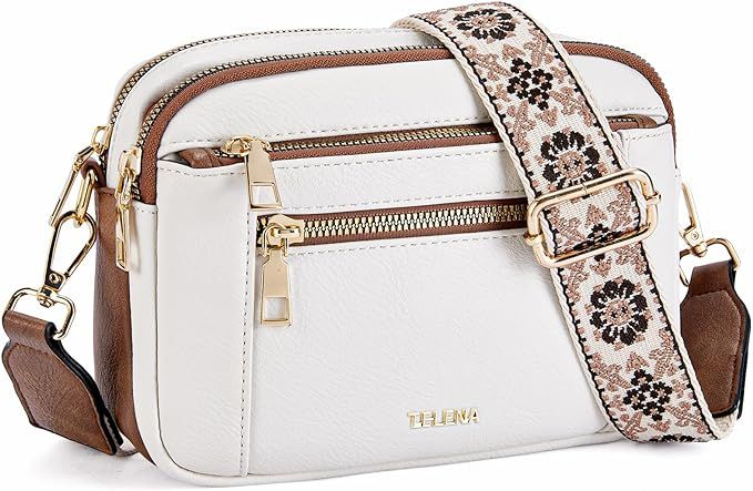 Telena Crossbody Purse for Women Small Crossbody Bags Trendy Vegan Leather with Adjustable Should... | Amazon (US)