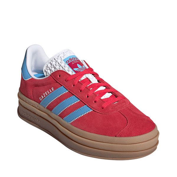 Womens adidas Gazelle Bold Athletic Shoe - Pink / Semi-Blue Blur | Journeys