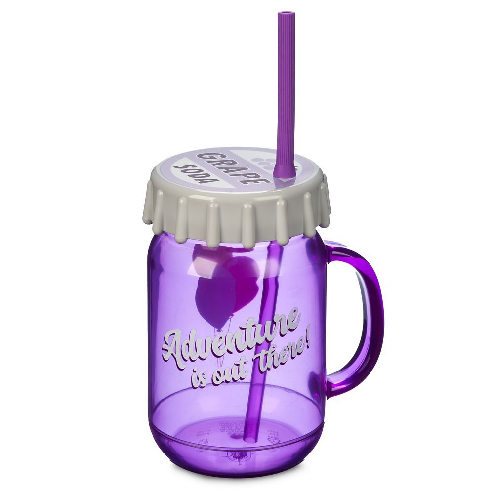 Grape Soda Water Bottle with Straw – Up | Disney Store