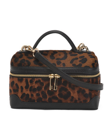 Made In Italy Leather Trim Vanity Case | TJ Maxx