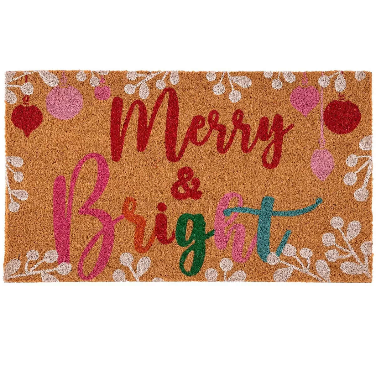 Shiraleah "Merry & Bright" Holiday Doormat | Target