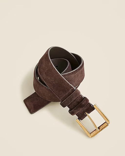 Suede roller-buckle belt | J. Crew US