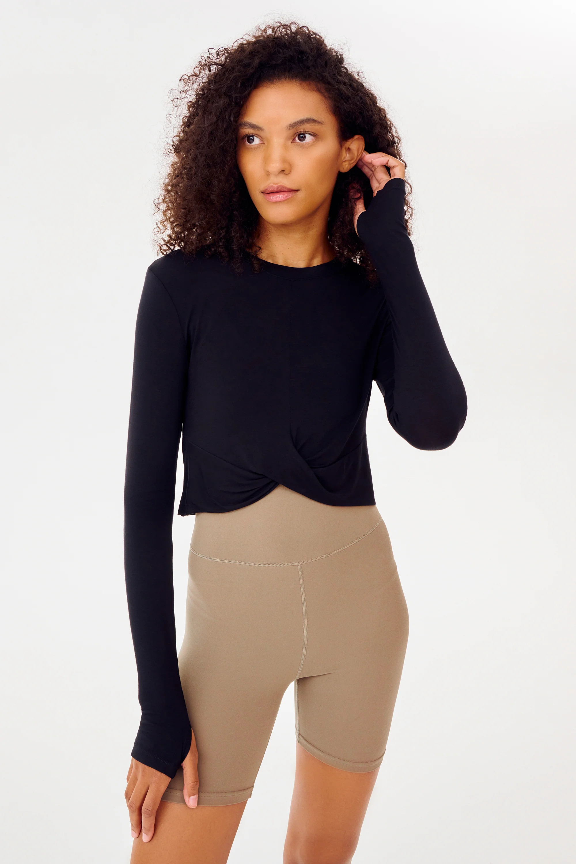 Daisy L/S Jersey Tee - Black | Splits59.com