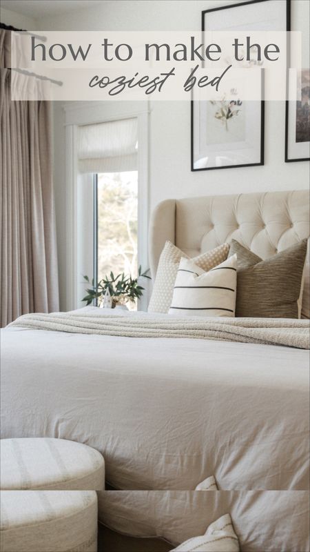 All the details for the coziest bed & bedroom!