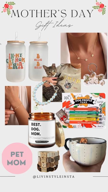 Mother's Day gift ideas for the pet mom in your life! Pet accessories, jewelry, cups and fun decor for the pet loving mom 

#LTKSeasonal #LTKVideo #LTKGiftGuide