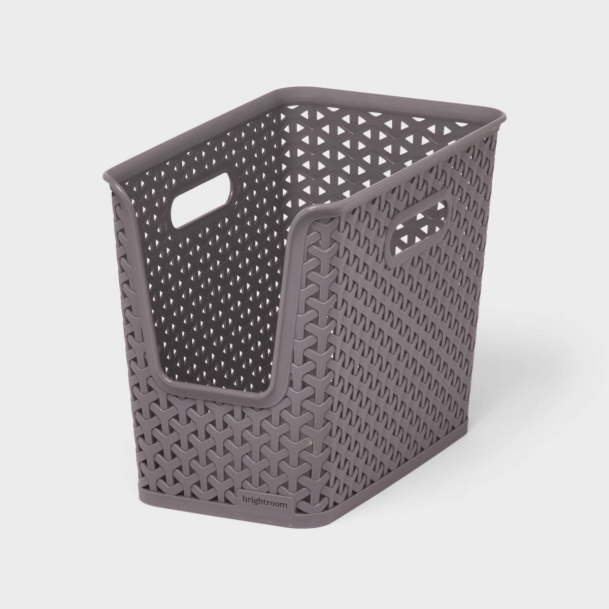 Y-Weave Narrow Easy Access Decorative Storage Basket Gray - Brightroom™ | Target