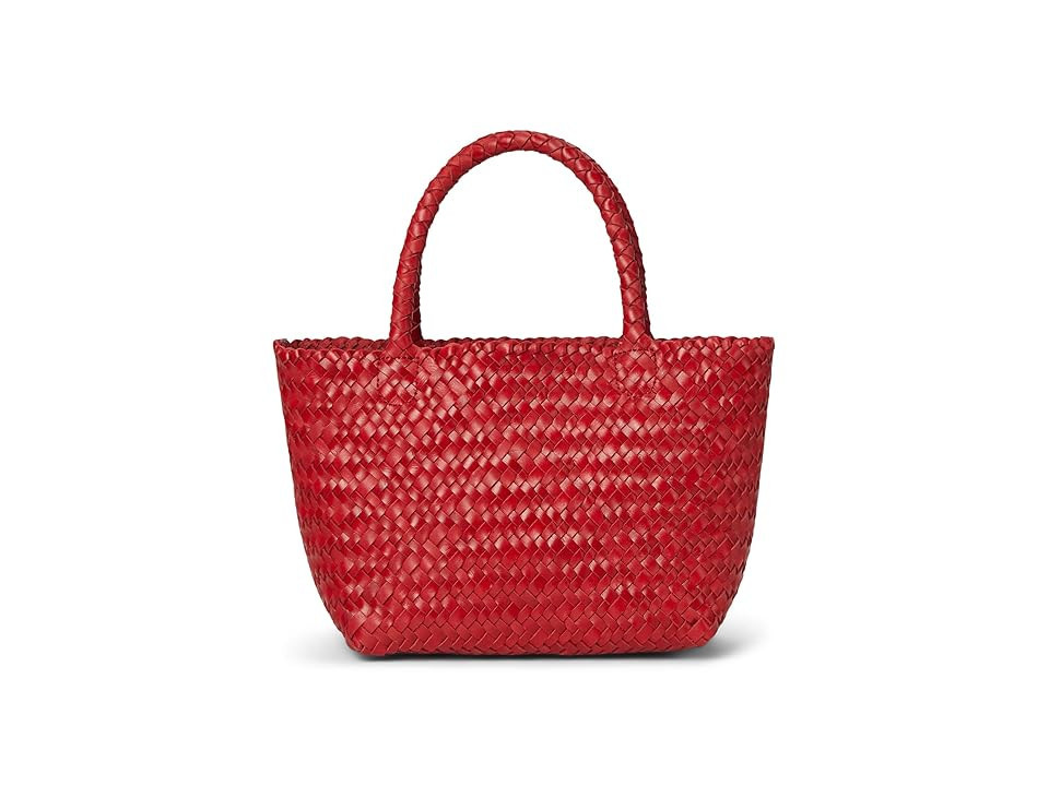 Madewell Small Handwoven Tote Tote Handbags Festival Red, Leather | Zappos