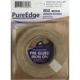 7/8 in. x 25 ft. White Oak Real Wood Edgebanding with Hot Melt Adhesive | The Home Depot