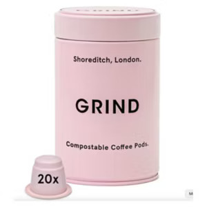 Grind Gifting Tin With 20 Compostable Coffee Pods | Boots.com