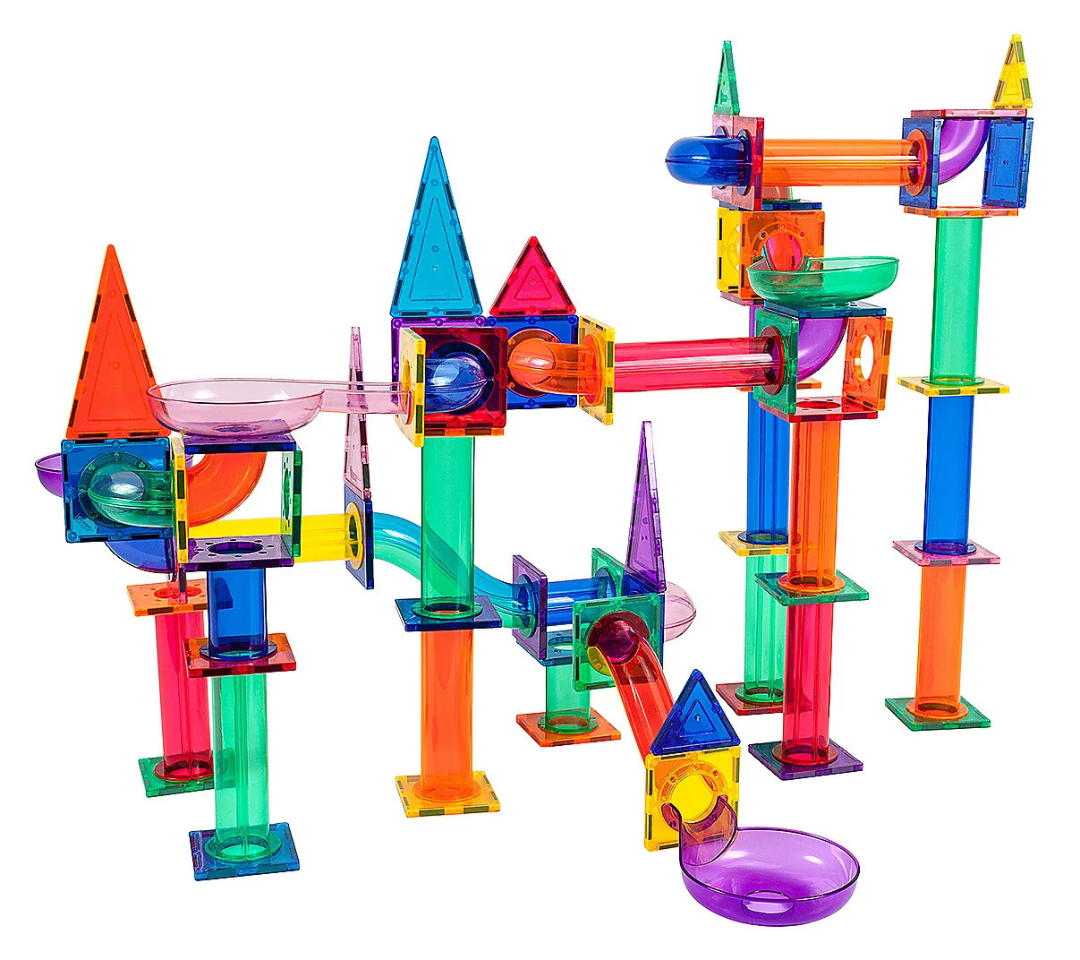 PicassoTiles 150 Piece Marble Run Building Bloc ks Set | QVC