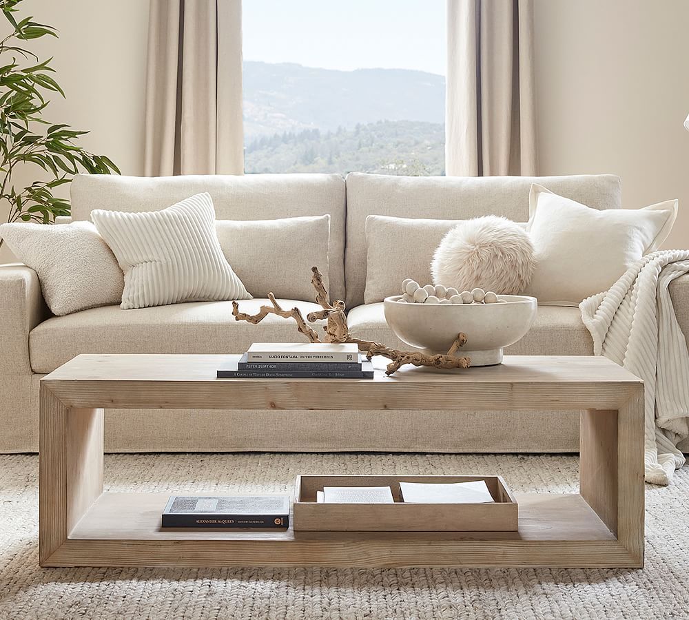 Folsom Rectangular Coffee Table | Pottery Barn (US)