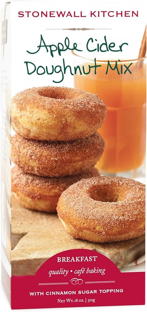 Stonewall Kitchen Apple Cider Doughnut Mix, 18 Ounces | Amazon (US)